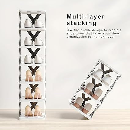 8-Layer Adjustable Shoe Rack Stand for Organized Storage