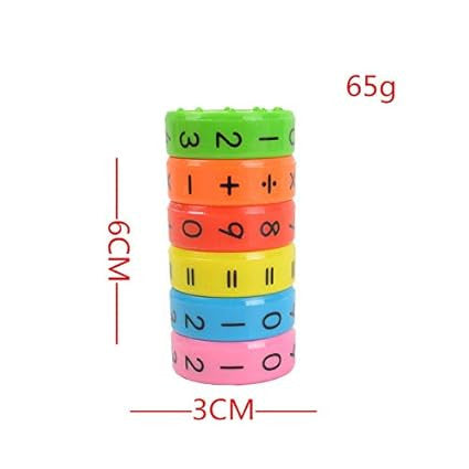 Magnetic Math Puzzle Toy for Arithmetic Learning and Calculation Skills