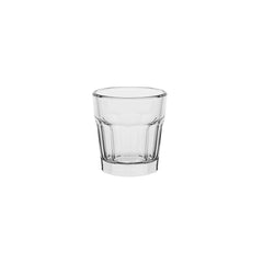 Heavy Base Shot Tea Glass Set (6 Pcs) - Stylish Double-Side Cordial Glasses