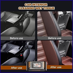 Premium Car Cleaning Wipes - Dashboard Polish & Scratch Remover