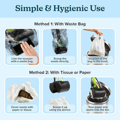 Portable Foldable Dog Poop Scooper with Ergonomic Handle