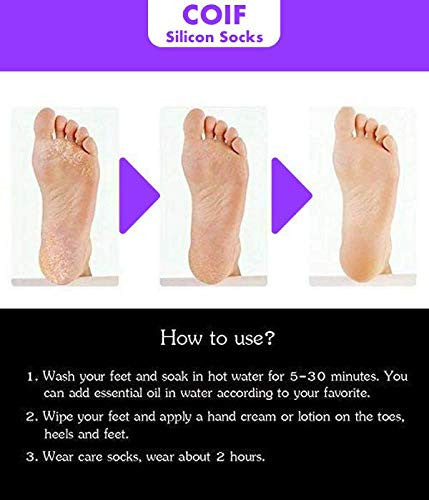 Silicone Full Heel Socks for Crack Prevention & Heel Softening