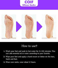 Silicone Full Heel Socks for Crack Prevention & Heel Softening