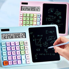 12-Digit LCD Writing Tablet with Notepad & Calculator