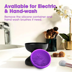Electric Makeup Brush Cleaner - Fast & Easy Cosmetic Brush Cleaning Machine