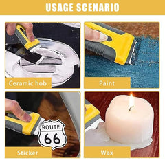 Heavy-Duty Metal Paint Scraper with 15 Replacement Blades
