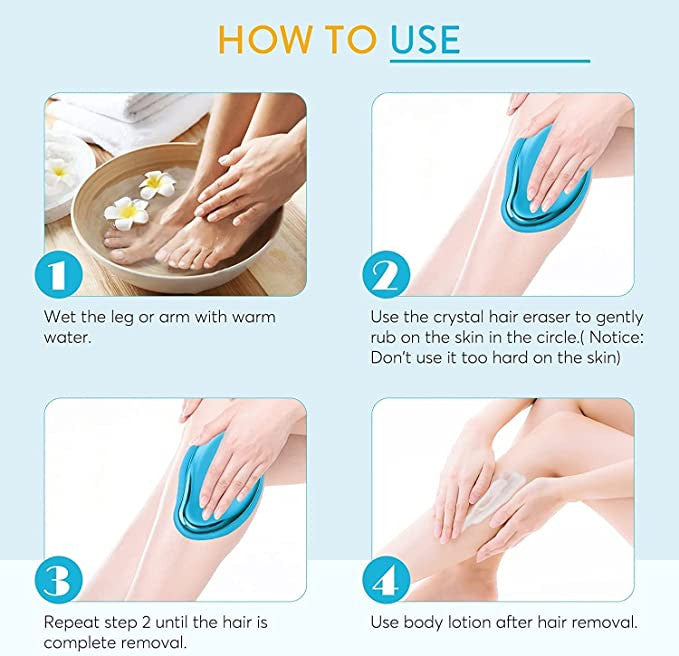Crystal Hair Eraser Painless Reusable Hair Remover for Women & Men