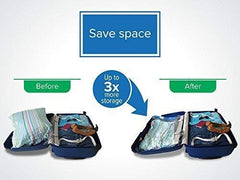 5 Pcs Vacuum Storage Bags with Pump - Space Saver & Reusable