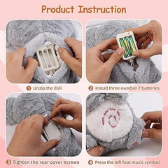 Breathing Elephant Plush with Rhythmic Motion, Music & Lights