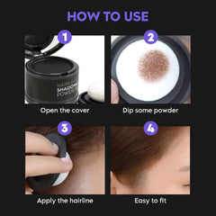 Hair Root Touch Up Powder Set for Flawless, Full-Bodied Hair