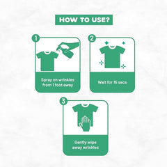 Fabric Wrinkle Remover - Eliminates Creases & Odor for Fresh Clothes