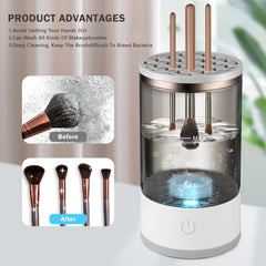 Electric Makeup Brush Cleaner Machine for All Sizes with USB Charging