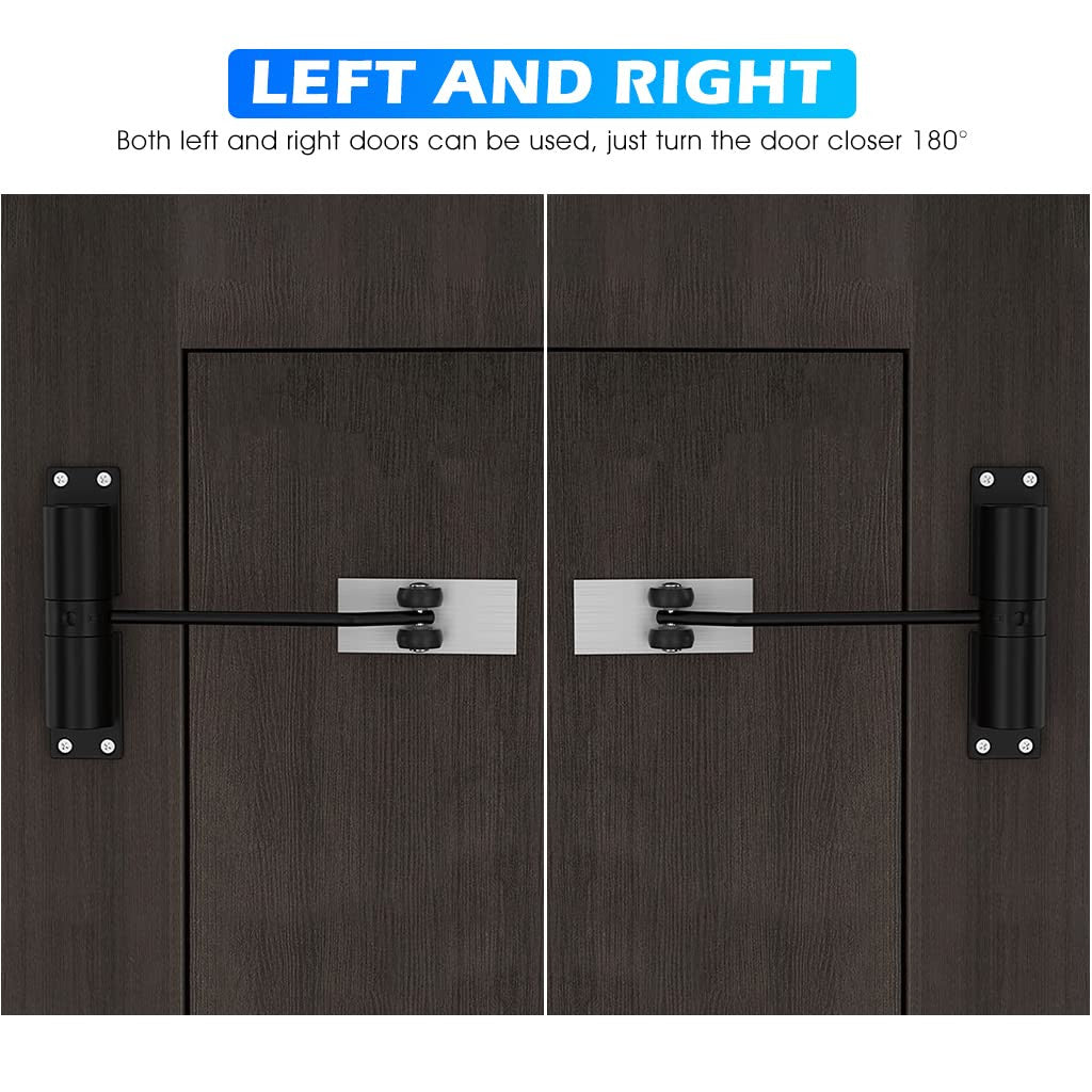 Smart Adjustable Mini Door Closer with Sensor & Easy Install