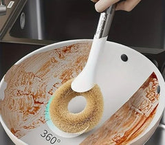Long Handle Palm Brush for Pot Cleaning and Scrubbing