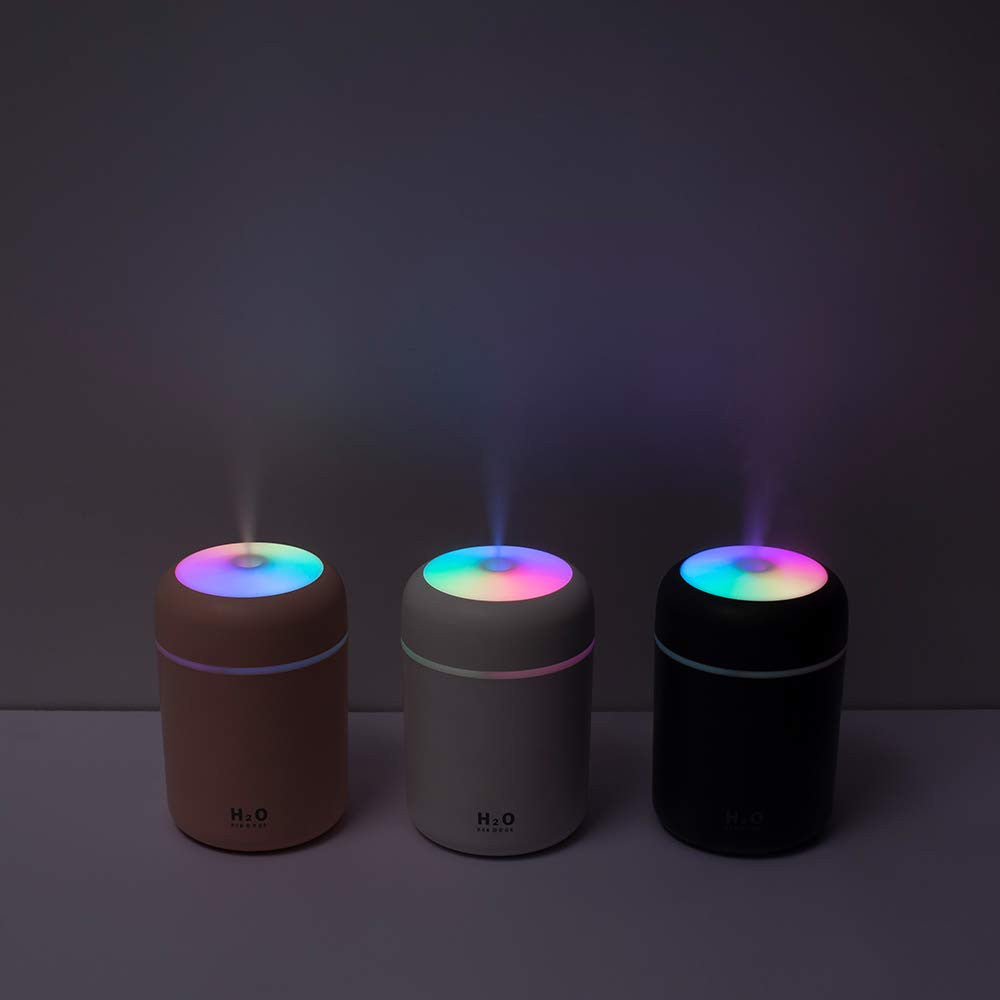 Colorful Mini Humidifier & Oil Diffuser for Cool, Fresh Air