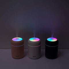Colorful Mini Humidifier & Oil Diffuser for Cool, Fresh Air