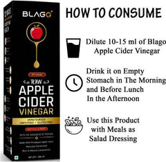 Blago Premium Raw Unfiltered Apple Cider Vinegar with Mother