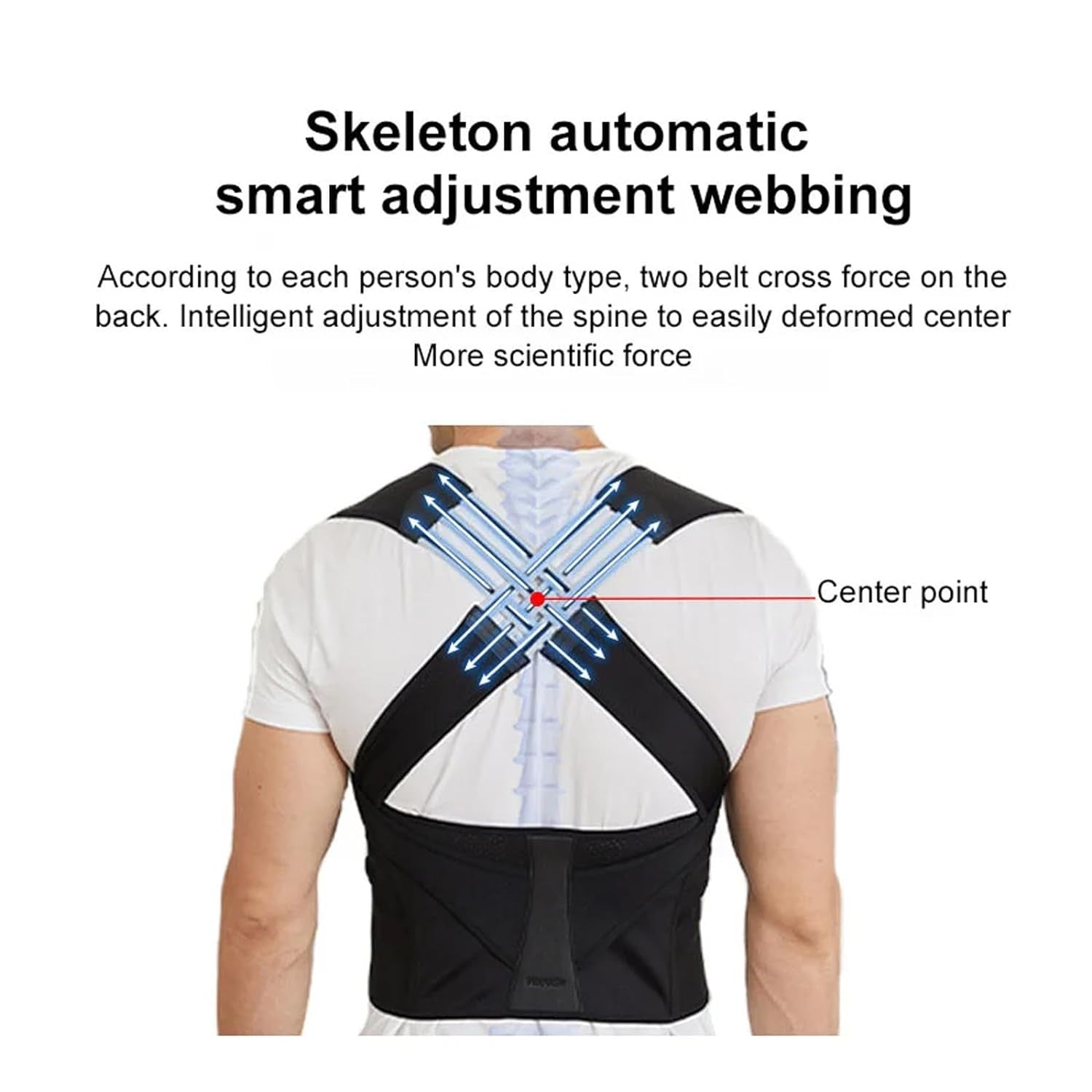 Adjustable Posture Corrector Shoulder Brace for Upper Back Support