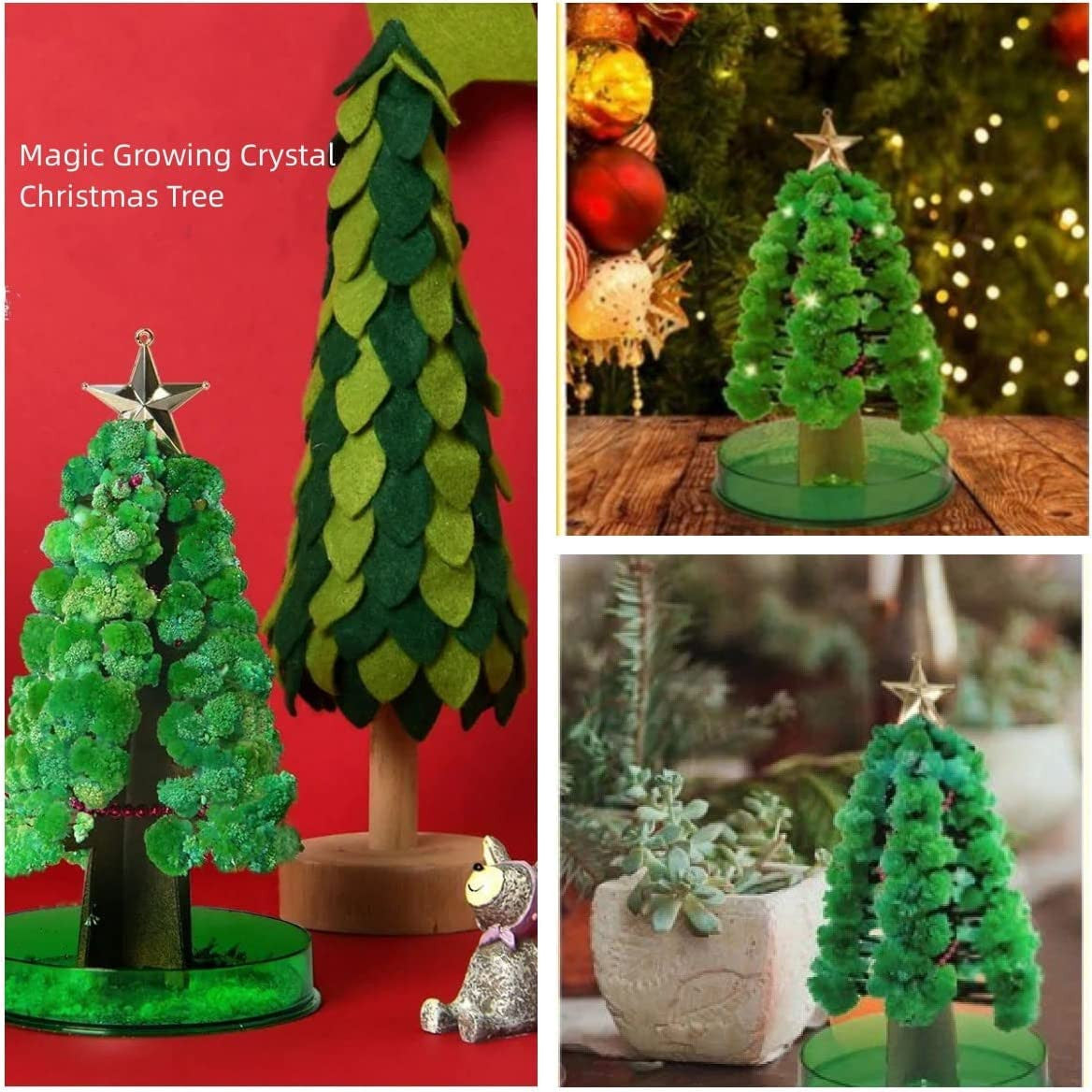 Magic Growing Crystal Christmas Tree - Fun Green Holiday Decor