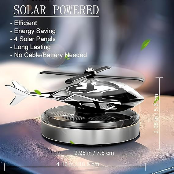 Helicopter Solar Car Freshener - Eco-Friendly Vehicle Fragrance