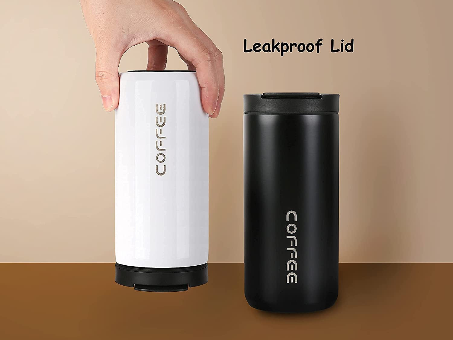 20 oz Double Wall Stainless Steel Travel Mug with Leak-Proof Lid