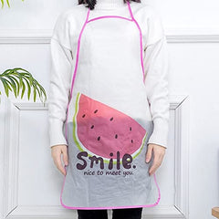 Fruit Print Waterproof Cooking Apron for Kitchen & Baking