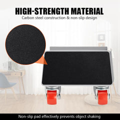 Heavy Duty 5 Wheel Furniture Lifter with Silent Rubber Wheels and Stand