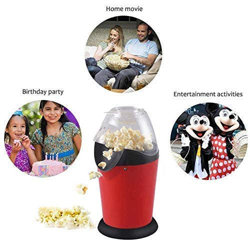 Hot Air Popcorn Maker with Measuring Cup & Removable Lid