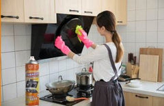 Orange Kitchen Multi-Purpose Foam Cleaner Spray 500ml for Grease & Stain Removal