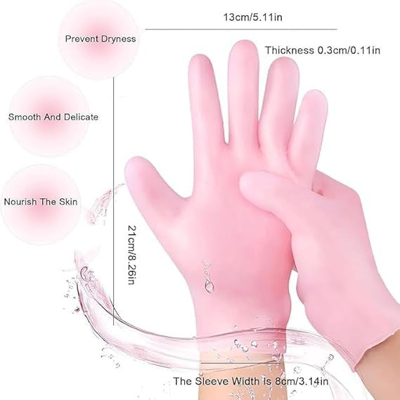 Silicone Moisturizing Gloves for Soft, Hydrated Skin