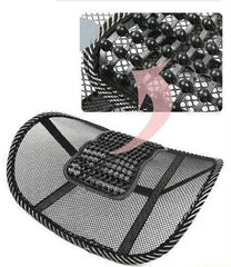 Ergonomic Mesh Lumbar Support Cushion for Car & Office Chairs