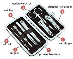 7-in-1 Professional Manicure & Pedicure Set for Nail & Facial Care