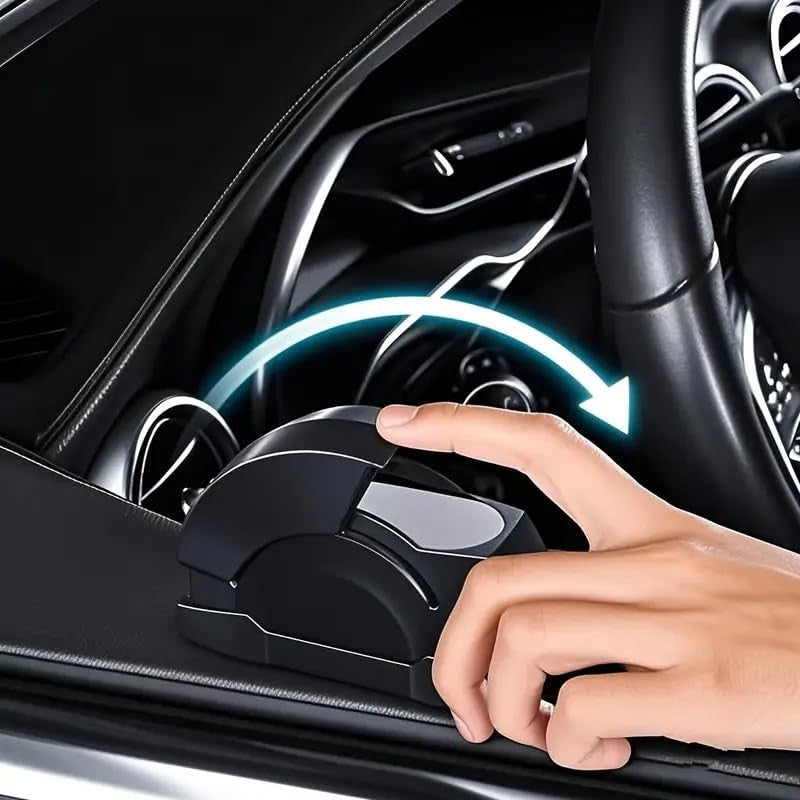 Premium Car Ashtray with LED Light, Windproof & Odor-Proof