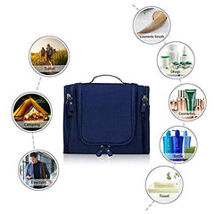Multifunctional Waterproof Travel Cosmetic Bag with Hooks and Compartments