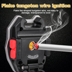 Cob Keychain Light with Cigarette Lighter and COB Illumination