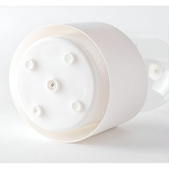360° Rotating Makeup Brush Holder with Lid and Compartments