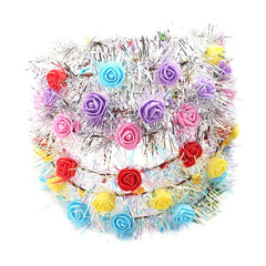 Colorful LED Flower Wreath Headband with Lighted Hair Line