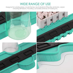 10-Inch Plastic Contour Gauge Ruler for Precise DIY & Carpentry Tasks