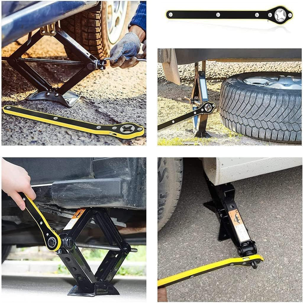 Universal Car Jack Ratchet Wrench for Easy Lifting