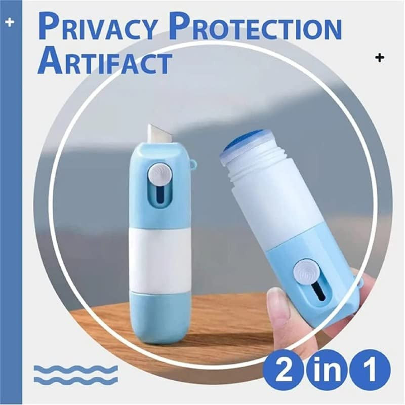 Portable 2-in-1 Thermal Paper Correction Fluid with Unboxing Knife