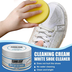 White Shoe Cleaning Cream for Stain Removal and Whitening