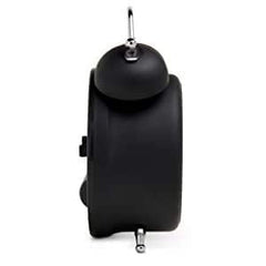 Twin Bell Vintage Alarm Clock Black & White with Backlight