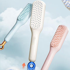 Self-Cleaning Anti-Static Massage Hair Comb for Tangle-Free Styling