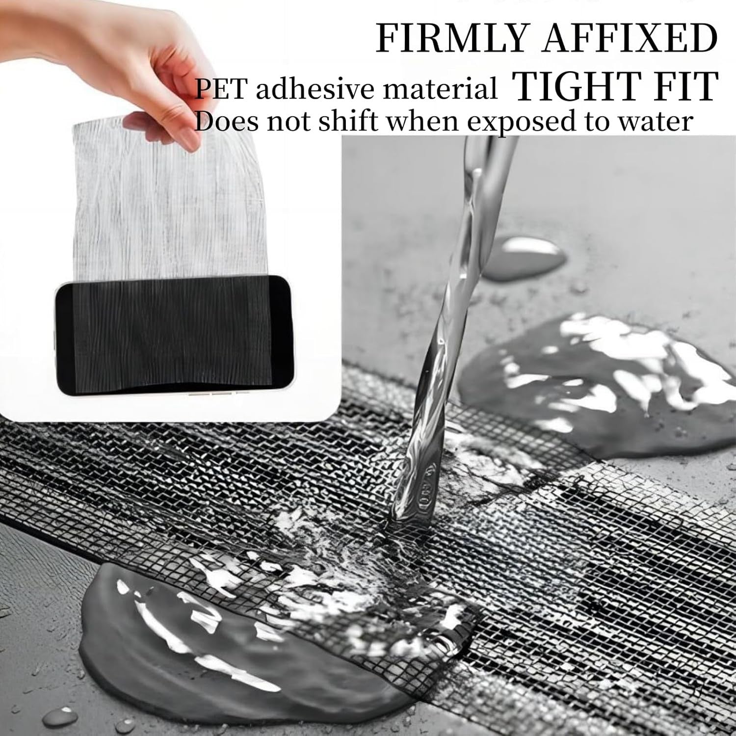 12cm Floor Drain Stickers - Disposable Hair Catcher Mesh