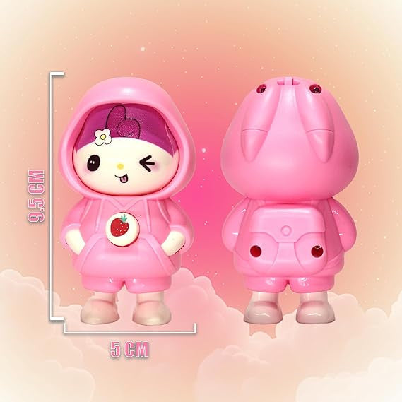 Doll Face Changing Keychain - Interactive Face Swap Toy Key Holder