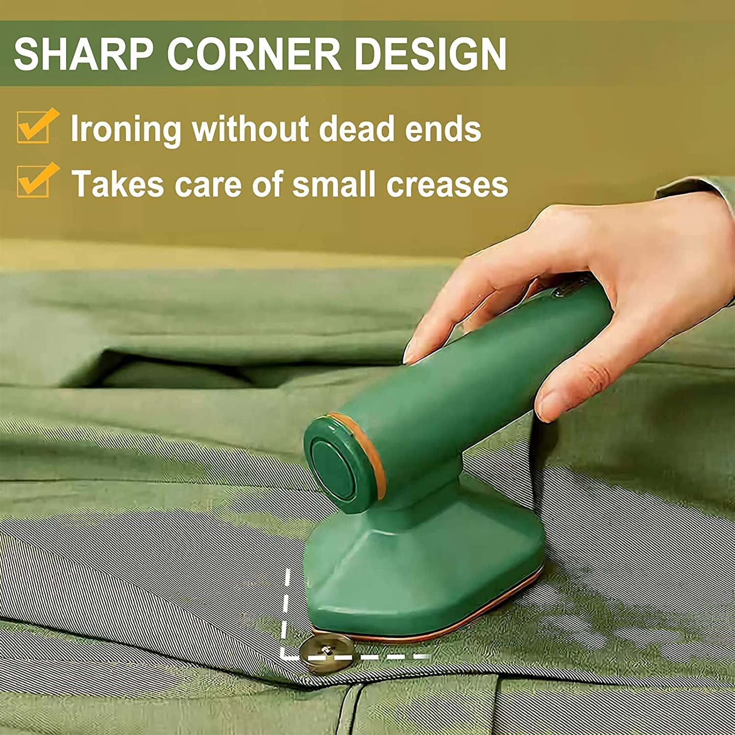 Portable Handheld Travel Steam Iron for Wrinkle-Free Garments