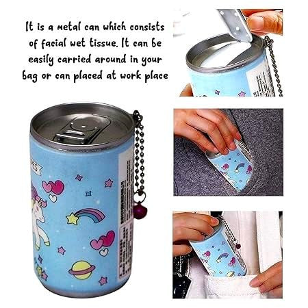 Unicorn Mini Wet Wipes Can for Babies and Kids