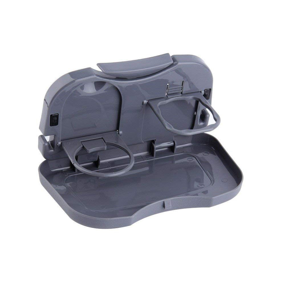 Foldable Car Travel Dining Tray with Storage and Tablet Holder