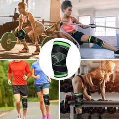 Elastic Compression Knee Sleeve for Support and Stability