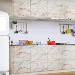 Elegant Orange Marble Foil Wallpaper for Stylish Interiors